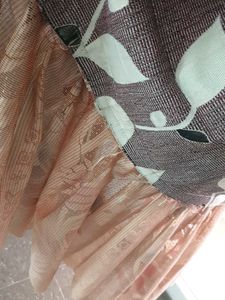 Elegant Leaf Print Curtains set 4