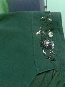 Elegant Green Embellished Kurta