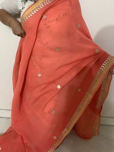 Gotta Patti Saree With Blouse
