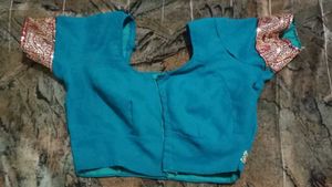 Elegant Teal Embellished Saree
