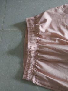 Stylish Peach Joggers with Accent Panels