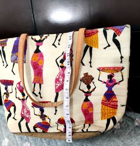 Stylish Tote Bag with Tribal Print✨