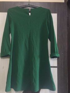 Green Embellished Tunic Top