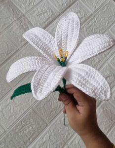 Handmade White Crochet Flower