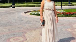Elegant Cream Maxi Dress