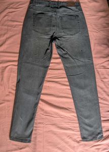 zudio Grey Wash Denim Jeans