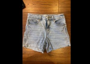 Light Wash Denim Cut-Off Shorts