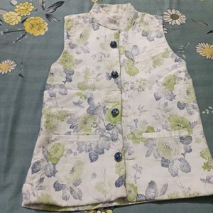 Stylish Floral Nehru Jacket