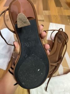 Brown Strappy Block Heel Sandals 🤎 | Elegant Part
