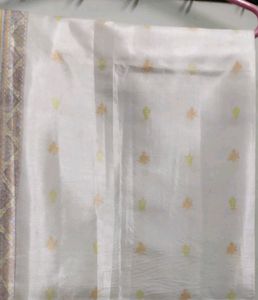 Beautiful Saree Tassar Silk Imitation