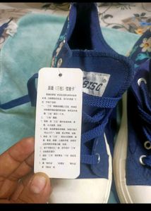 Blue BISC Canvas Sneakers