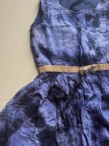 Sleeveless Fit &amp; Flare Dress with Belt