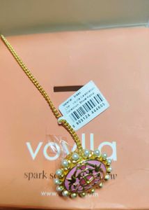 Voylla Enamel Maang Tikka with Pearls