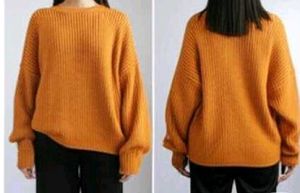 Mustard Yellow Knit Sweater