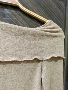 Cozy Off-Shoulder Long Sleeve Top