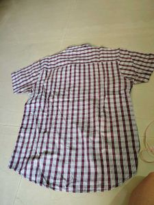 Men's Plaid Shirt and Blue Chinos Set