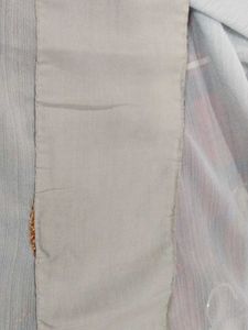 Elegant Grey floral print saree