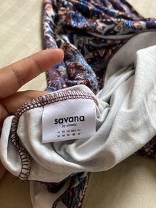 Paisley Print Off-Shoulder Top