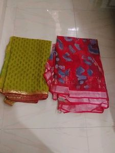 Two Beautiful Sarees used slightly