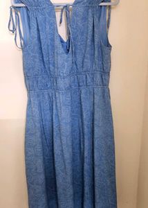 Blue Floral Summer Dress