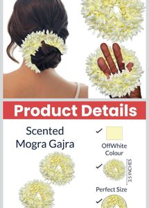 Elegant Scented Mogra Gajra Hair Accessory