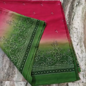 Watermelon Saree