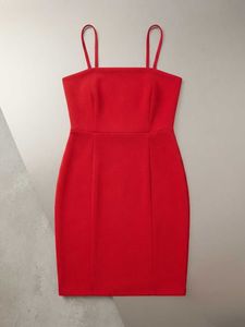 Red Mini Bodycon Dress