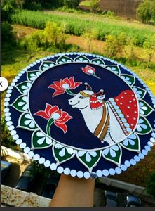 Beautiful Cow Lippan Art 🎨