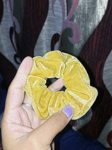 Fluffy scrunchies combo of 5