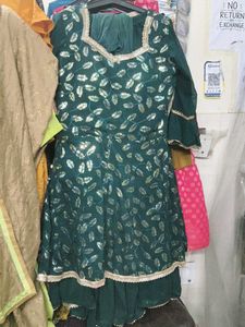 padded kurta with sharara