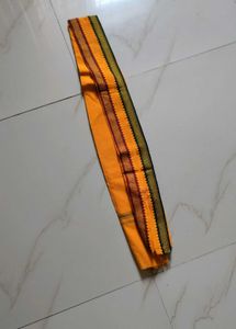 Elegant Yellow Cloth with Intricate Border