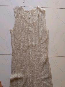 Sparkly Metallic Midi Dress