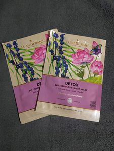 LUXADREME Detox face Sheet Mask 2pcs
