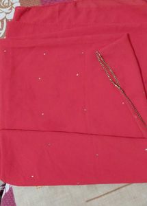 Rhinestone Hijab RED