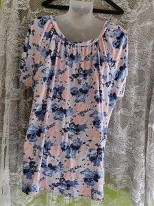 Floral Print Short Sleeve Top