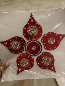 Festive Rangoli Stickers (Set of 4)