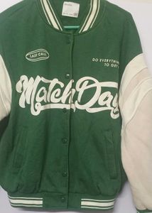 💚 Vintage Green Varsity Jacket💛