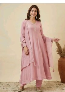 Elegant Pink Kurta Set with Dupatta
