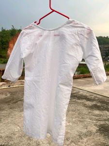 White Cotton Kurta