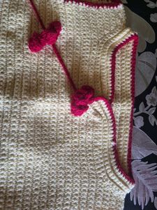 Handmade Crochet cheongsam top
