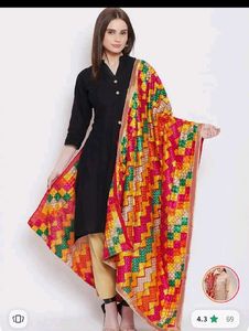 Vibrant Phulkari Dupatta