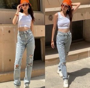 Off Duty y2k Ripped Jeans
