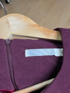 Elegant Plum Ruffle Hem Dress
