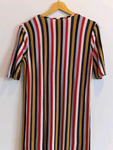 Zara-Striped Maxi Dress (M)