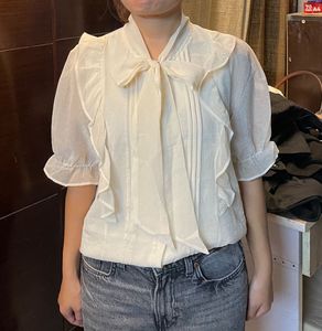Sheer Bow Blouse