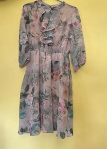SASSAFRAS Floral Dress(Above Knee Length)|Size XS
