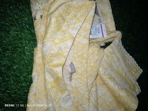 Avaasa Yellow Kurta with Sequins