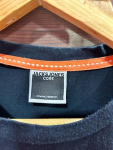 Jack &amp; Jones Black Graphic T-Shirt