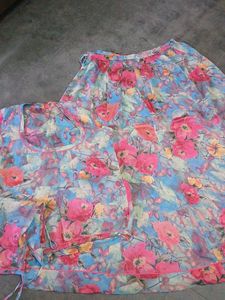 Vibrant Floral Kurta lehenga