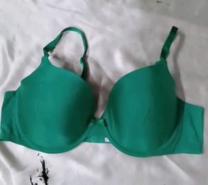 Green Padded Bra